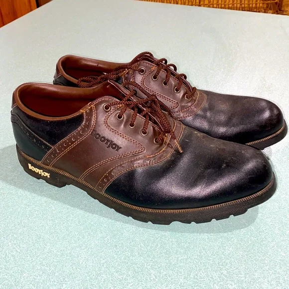 CLEAN Size 9 Vintage Y2K Footjoy Classics Oxford‎ Leather Shoes Made In USA FootJoy | Shoes | Foot Joy Fj Brown Leather Longwing Wingtip  main image 4